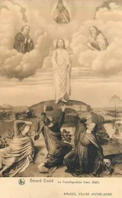 A Transfiguração — Gérard David (cerca de 1500) — Igreja Nossa Senhora, Bruges