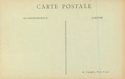 Tours — Chapiteau do Prieuré St-Léonard (Nativité) — A. Papeghin, Paris — Verso