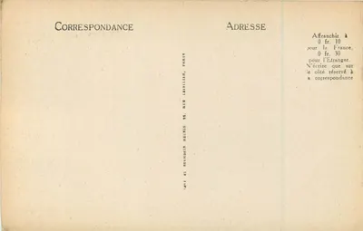 Alrededores de Tours — La Abadía de Marmoutiers — La Entrada — LL — Reverso