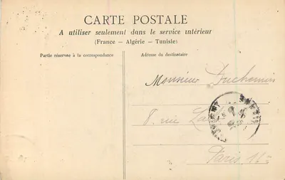 Chauvigny (Vienne) - Chapiteau da igreja São Pedro — Coleção C. Sicard, fot. Chauvigny, n°18 — Verso