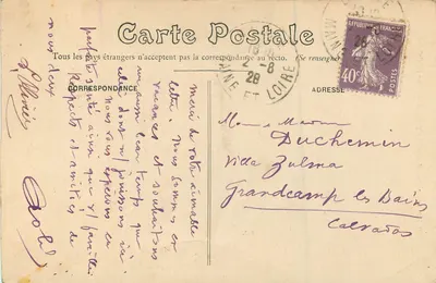 Tours — Dom Tristan, dziedziniec — GB 289, wydawca Land Bazours — Rewers