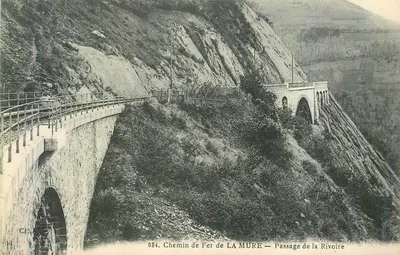 Linha Ferroviária de LA MURE — Passagem da Rivoire — 084