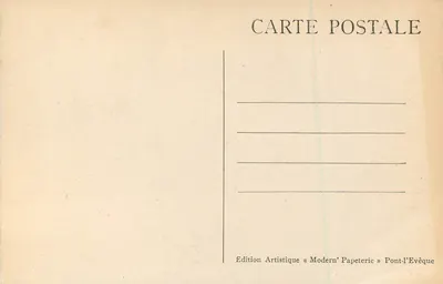 Pont-l'Évêque — Gościniec Aigle d'Or — Jedna z sal do jedzenia — Rewers