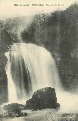 Dauphiné - Sassenage - Cachoeira do Furon — cliché A. V. Grenoble, n° 0134