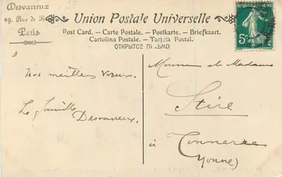 Em caminho em Saint-Sulpice-les-Champs (Creuse) — Salão 1904 — Desvarreux-Larpenteur — LL — Verso