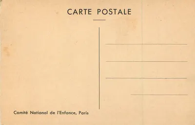 Portret van de Hertog van Angoulême — Foto N.D. — Nationaal Comité voor de Kinderen, Parijs — Achterkant