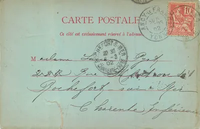 Cartolina d'epoca Souvenir de Monte Carlo — Verso