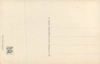 Salão da Guerra — A. FOURIÉ — Para a Imortalidade — Sapiens III. IV. — N° 2968 — Verso