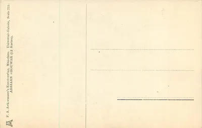 Trzej palacze — Adriaen Brouwer — F.A. Ackermann's Kunstverlag, seria 231 — Rewers