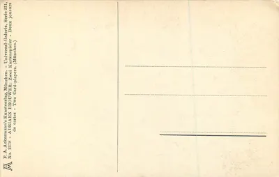 Two Players — F.A. Ackermann's Kunstverlag, Munich — No. 2378 — Back