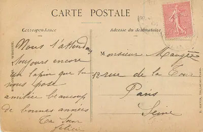 Widok miasta Toulon — wydawca B. Sirven, Toulouse — numer seryjny nieczytelny — Rewers