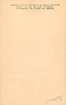 Rabelais per Lagneau — ritratto — Maison d'Art, Bruxelles — Verso
