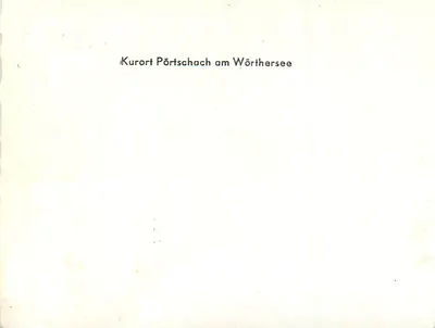 Pörtschach am Wörthersee — vista aérea do lago e das montanhas — editor não visível — Verso