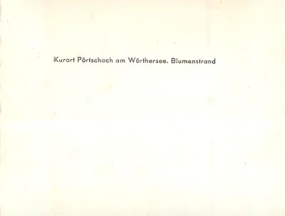 Pörtschach am Wörthersee — Blumenstrand — sem editor ou número visíveis — Verso