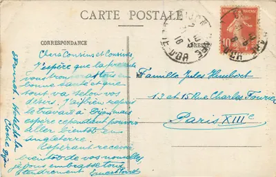Dijon - Chiesa di San Michele — L.V., edit. — n° 505 — Verso