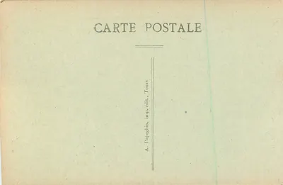 Tours (Indre-et-Loire) — Squares Descartes i Rabelais — Most kamieniany i Loira — A. P. — Rewers
