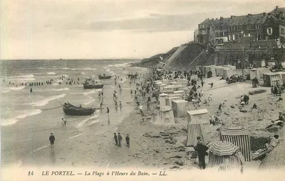Le Portel — A Praia na Hora do Banho — LL.