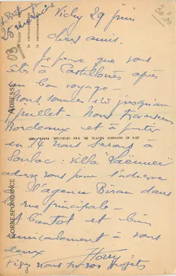 Vichy — Widok na fragment Parku Źródeł — LL, nr 324 — Rewers