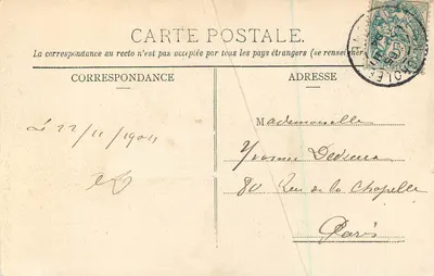 CPA Vienne Cathedrale St Maurice Construite du XIe au XVe Siecle Voiture a Ane Donkey — Verso