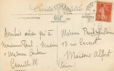 Le Havre — Widok na Hève — LL. n°342 — Rewers