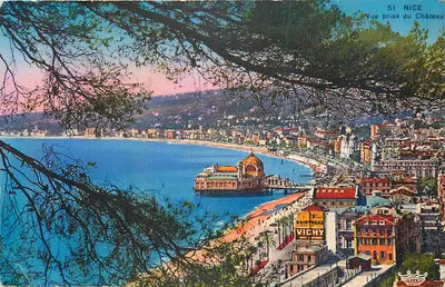 Vista de Nice tirada do Castelo — Edições d'Art Munier, n°51
