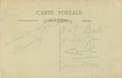 Menton - De Oude Stad — Internationale Koloniale Tentoonstelling van Parijs 1931 — Uitgever B. P. F. (B. P. F.) — Achterkant