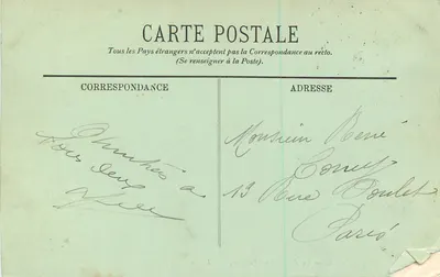 Le Tréport — De Strand en de Kliffen — LL. n° 366 — Achterkant