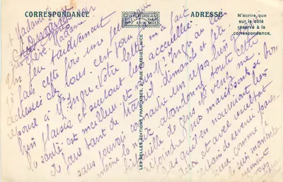 La Côte d'Azur — De MONACO à SAN-REMO, vue en Aéroplane — LL — Adia — Verso
