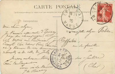 Epernay — Unię Champenoise i Nautique — G. M., wyd. Epernay — Rewers