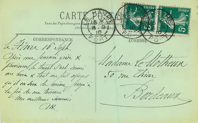 Le Havre — A Place Gambetta e o Teatro — LL. — N°10 — Verso
