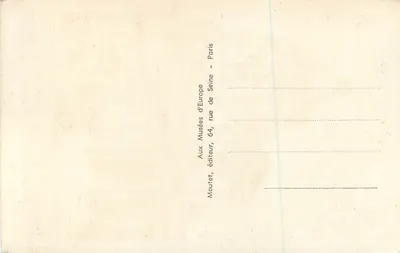 Capela do Val-de-Grâce — Paris — ND. 263 — editor Moutet, Aux Musées d'Europe — Verso