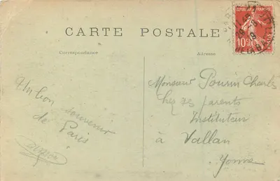Les Invalides - Túmulo de Napoleão I (vista frontal) — C.M. n°266 — Verso