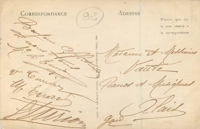 Saint-Cloud - Park - Grandes Eaux - Grande Cascade — Wydawca: Lévy et Mérignin, Paryż — Rewers