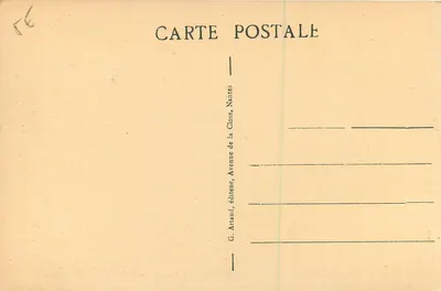 Le Mans - Most Gambetta i widok na miasto — G. Artaud, Nantes, n°67 — Rewers