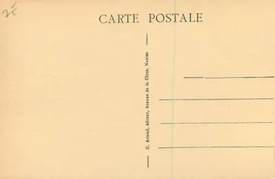 Le Mans - Place de la République — vista urbana com monumento e trêmio — G. Artaud, Nantes — Verso