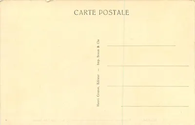 Morgat — Pointe de la Chaise (Gador w bretońsku) przy bardzo niskiej mierze — Henri Crozon & Cie — Rewers