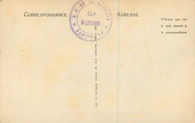 Antibes — Panorama widziana z arki Najświętszej Maryi Panny z Dobrym Portem — LL, nr 101 — Rewers