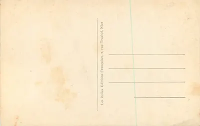 Eze — Jedna ulica — Les Belles Éditions Françaises, Nice — Rewers