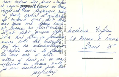 Kościół w Beaulieu — Wydawca: Photo Erde w Monte-Carlo, nr 16 — Rewers