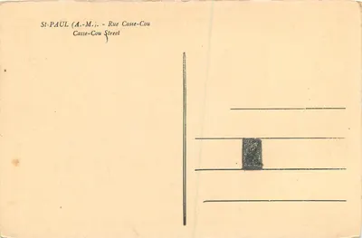 Rue Casse-Cou — St-PAUL (A.-M.) — Ivan Smith — Verso