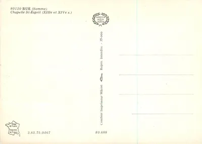 Capela São Espírito — Somme — editor Cing — Verso