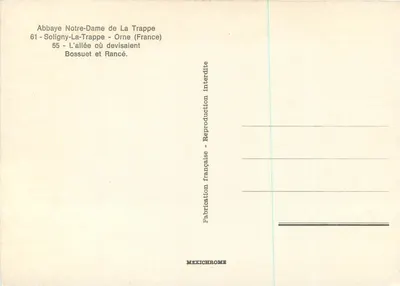 Abadia Nossa Senhora de La Trappe — Soligny-La-Trappe, Orne — Mexichrome — Verso