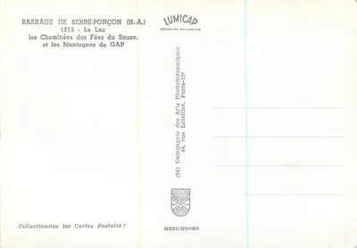 Zadanie Serre-Ponçon — Cheminées des Fées du Lac Sauze — Lumicap — Rewers