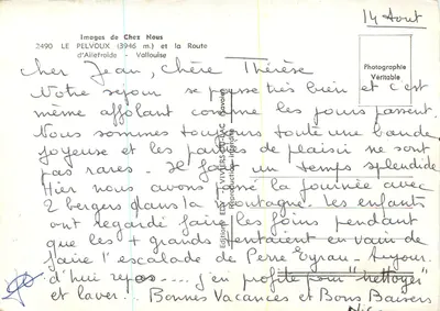 O Pelvoux (3946 m.) e a Estrada de Ailefroide — Editora Ely — Verso