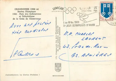 Chamrousse (1650 m) — Stacja Olimpijska, Trasa Gaboureaux i Teleferyk na Górze Chamrousse — Lumicap — Rewers