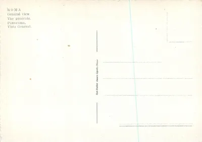 Rzym — Panorama z widokiem na Koloseum — Stab. Grafica Cesare Capretti - Milano — Rewers