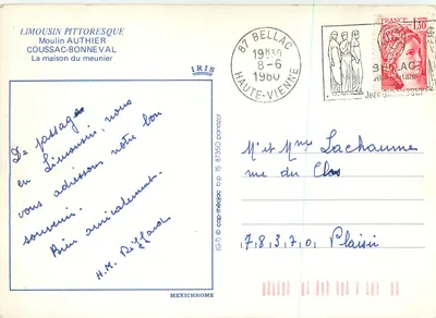 Wnętrze domu z regionu Limousin — Moulin Authier, Coussac-Bonneval — IRIS — Rewers