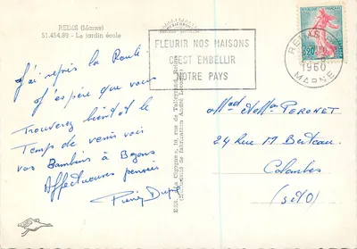 Ogród w Reims — Wydawca La Cigogne, nr 51.454.89 — Rewers