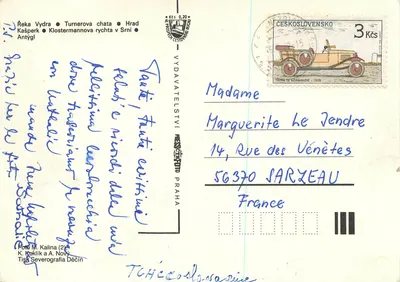ŠUMAVA — paisagem florestal e edifícios tradicionais — Vydavatelství Tisk Severografie Děčín — Verso