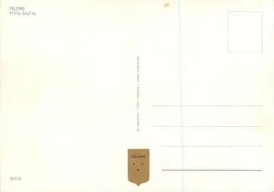 Palerma — Villa Giulia — Edição FCN — Verso
